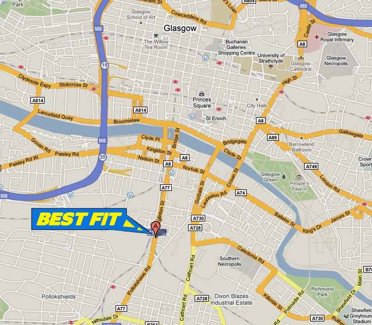 Dodge Diagnostics and Servicing - Our Glasgow Service Site  is located just off the M8, a few minutes from the city centre on the main road on the South side of Glasgow.
